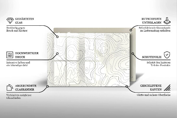 Deska do kuchni Line-art design
