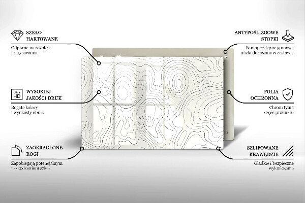 Deska do kuchni Line-art design