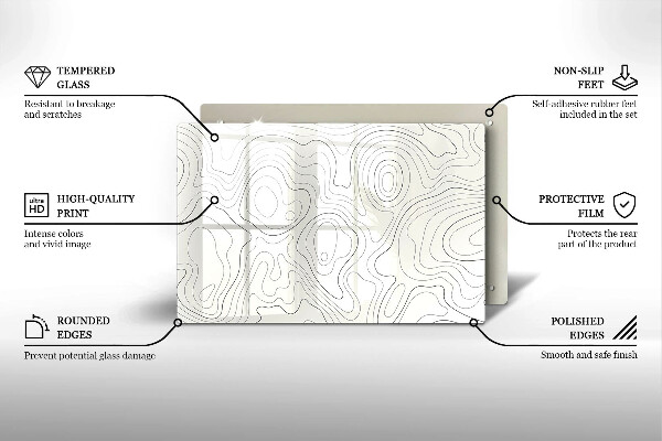 Deska do kuchni Line-art design