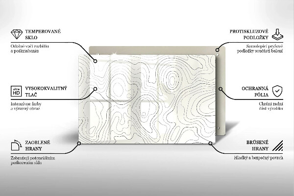Deska do kuchni Line-art design