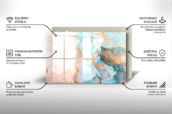 Deska do kuchni Abstrakcja marmur