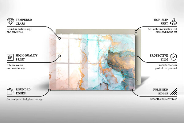 Deska do kuchni Abstrakcja marmur