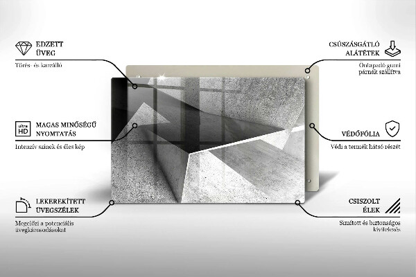 Deska do kuchni Betonowa abstrakcja