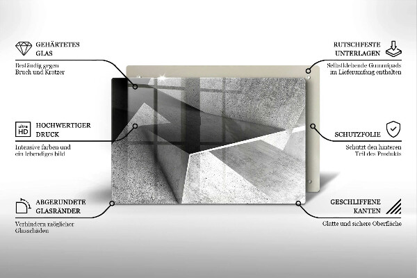Deska do kuchni Betonowa abstrakcja