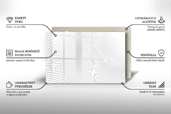 Deska do kuchni Nowoczesny wzór linie