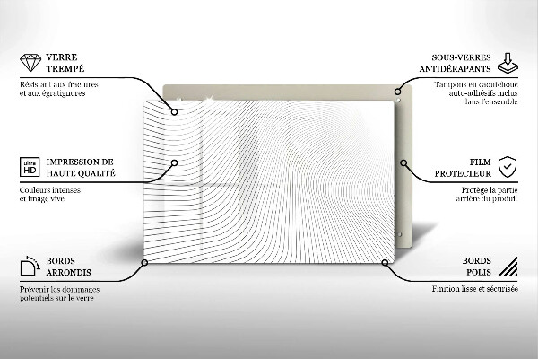 Deska do kuchni Nowoczesny wzór linie