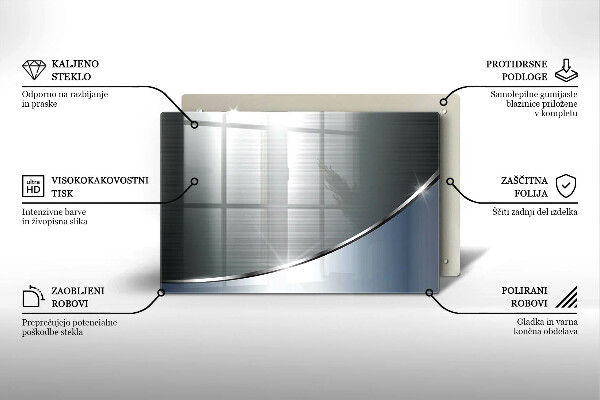 Deska do kuchni Wzór metalowa abstrakcja