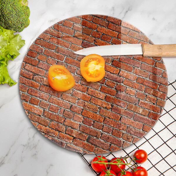 Deska kuchenna szklana Ściana cegły mur