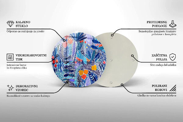 Deska kuchenna szklana Malowana łąka