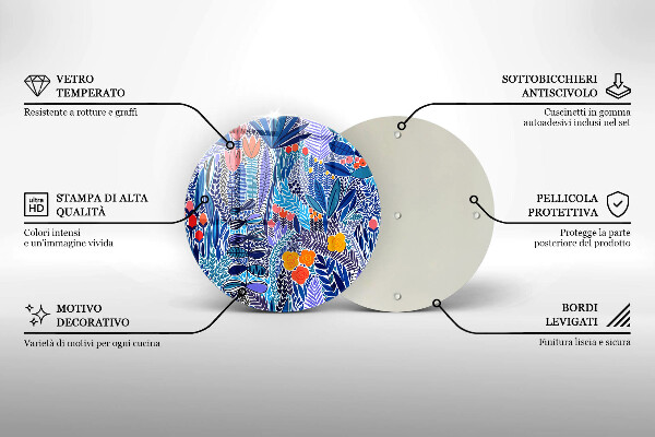 Deska kuchenna szklana Malowana łąka