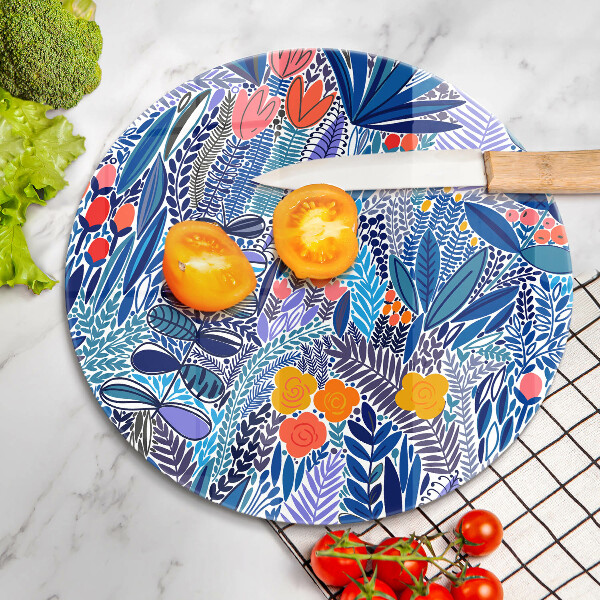 Deska kuchenna szklana Malowana łąka