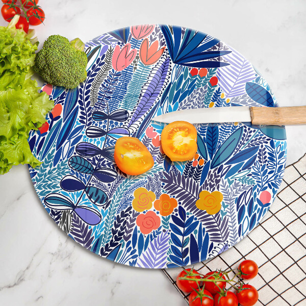 Deska kuchenna szklana Malowana łąka