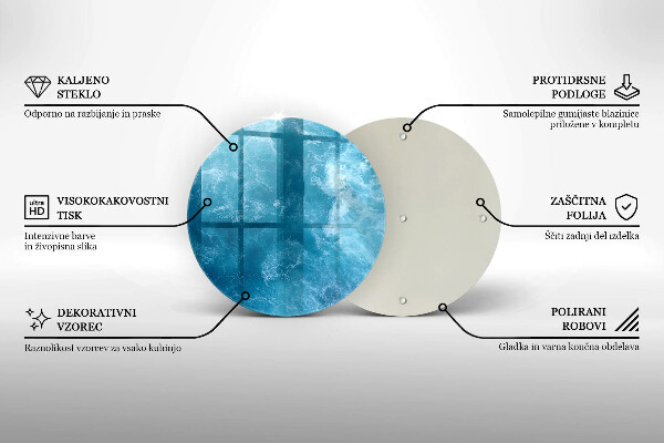Deska kuchenna szklana Błękitna woda