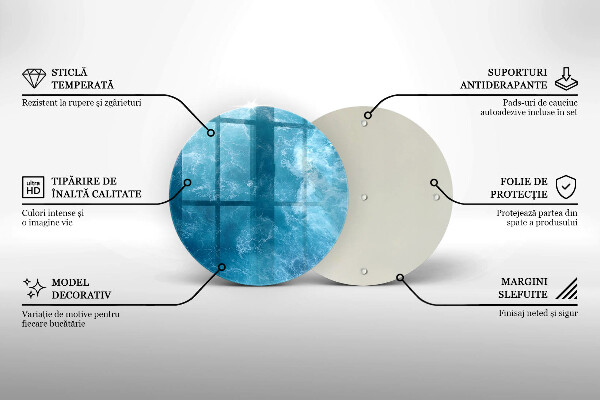Deska kuchenna szklana Błękitna woda