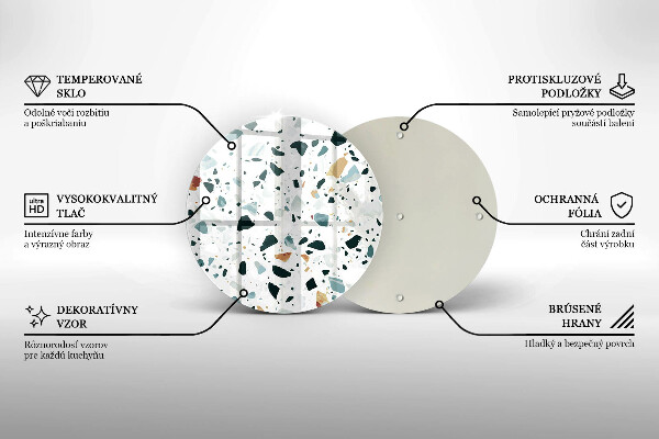 Szklana deska kuchenna Jasny kamień gres