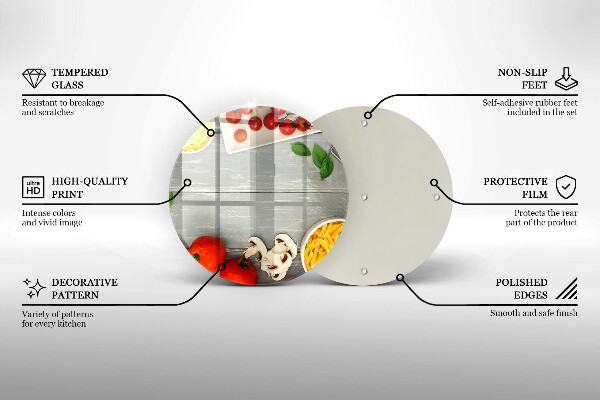 Deska kuchenna szklana Kuchnia jedzenie