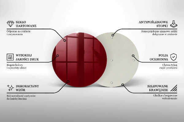 Deska kuchenna Kolor burgundowy