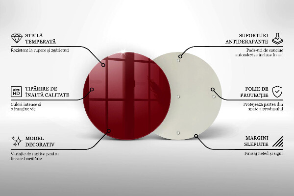 Deska kuchenna Kolor burgundowy
