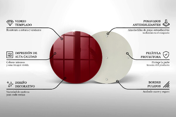 Deska kuchenna Kolor burgundowy