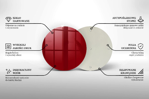 Deska kuchenna Kolor czerwony