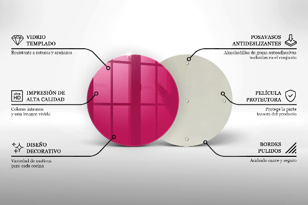 Deska kuchenna Kolor różowy