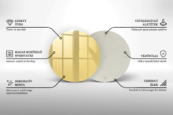 Deska kuchenna Kolor żółty