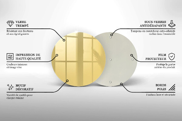 Deska kuchenna Kolor żółty