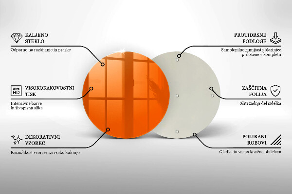 Deska kuchenna Kolor pomarańczowy