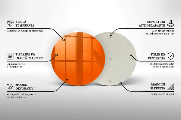 Deska kuchenna Kolor pomarańczowy