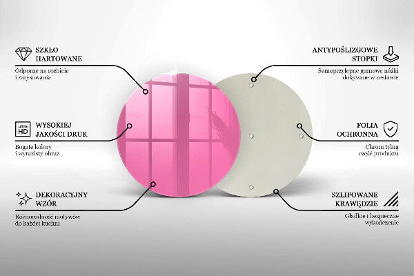 Deska kuchenna Kolor różowy