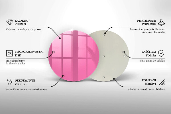 Deska kuchenna Kolor różowy