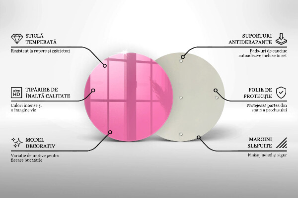 Deska kuchenna Kolor różowy
