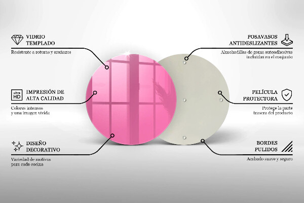 Deska kuchenna Kolor różowy