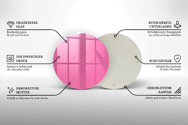 Deska kuchenna Kolor różowy