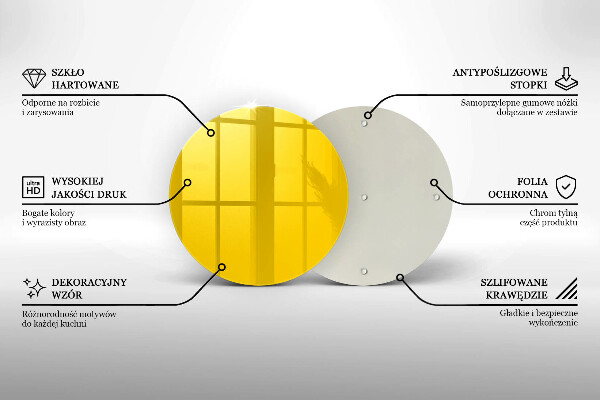 Deska kuchenna Kolor żółty
