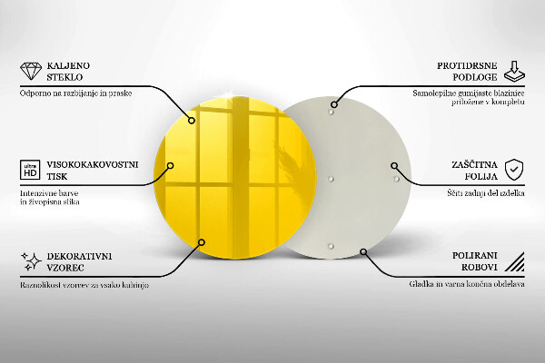 Deska kuchenna Kolor żółty