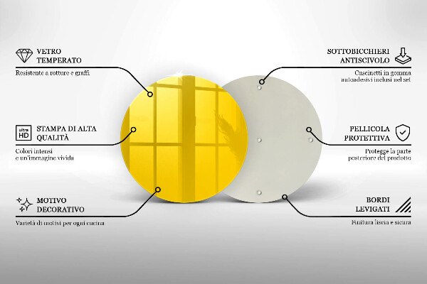 Deska kuchenna Kolor żółty