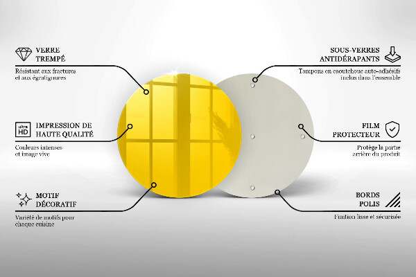 Deska kuchenna Kolor żółty
