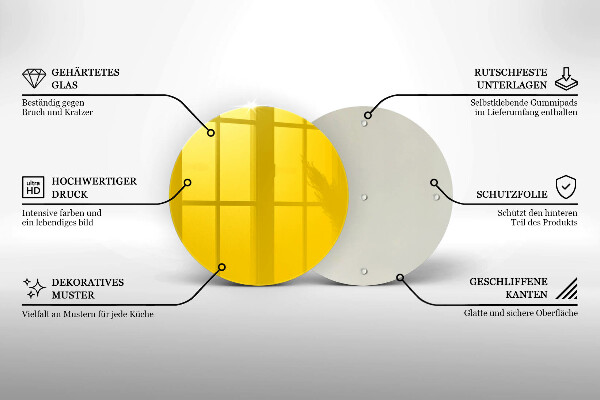 Deska kuchenna Kolor żółty