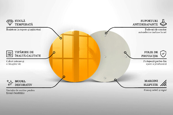 Deska kuchenna Kolor ciemny żółty