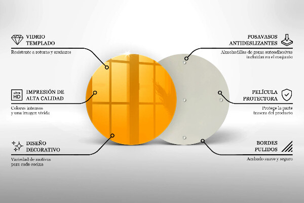 Deska kuchenna Kolor ciemny żółty