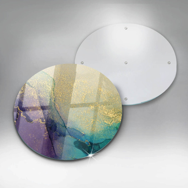 Deska kuchenna szklana Tło ze złotem