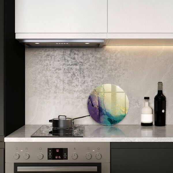 Deska kuchenna szklana Tło ze złotem