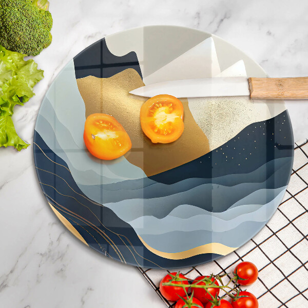 Deska kuchenna szklana Abstrakcyjne góry