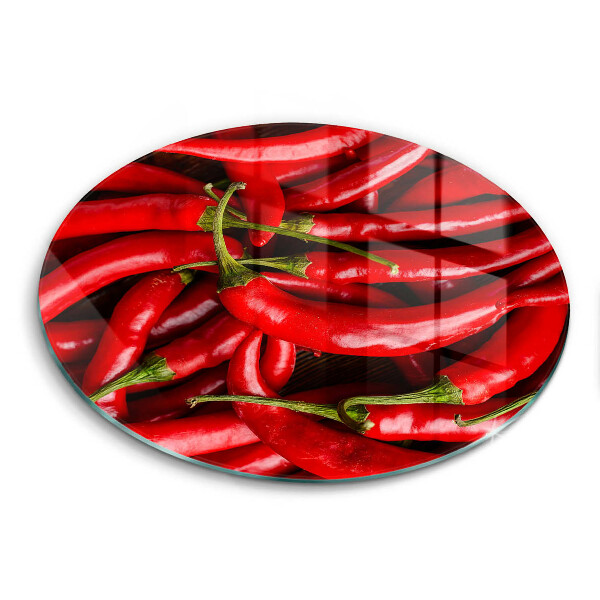 Szklana deska kuchenna Ostre chili papryki