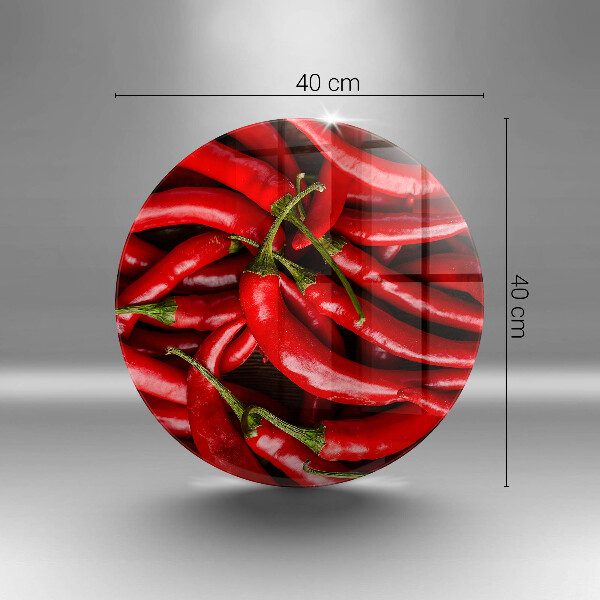 Szklana deska kuchenna Ostre chili papryki