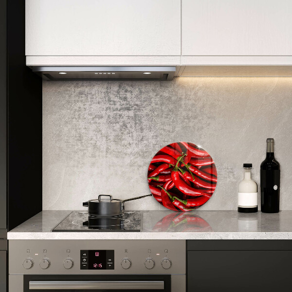 Szklana deska kuchenna Ostre chili papryki