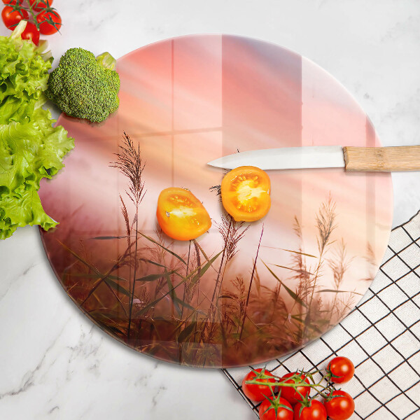 Deska kuchenna szklana Pejzaż pól traw