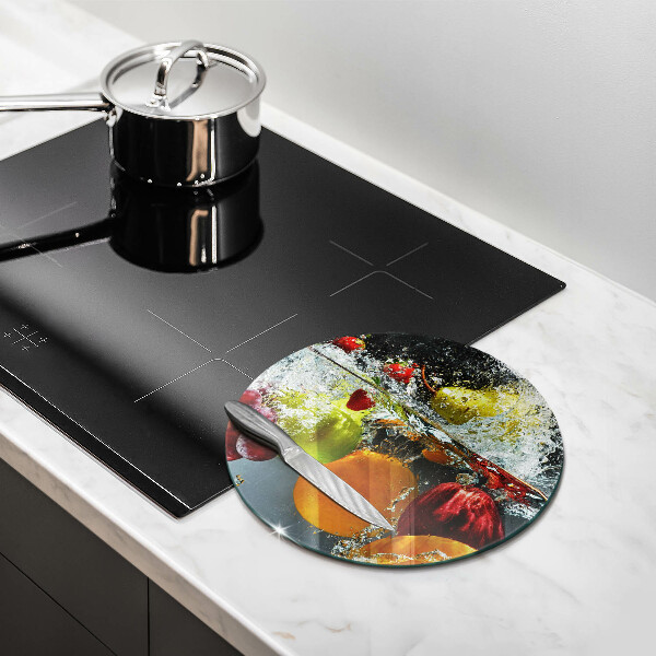 Deska kuchenna szklana Soczyste owoce w wodzie