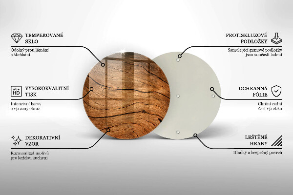 Deska kuchenna szklana Tekstura deski drewna